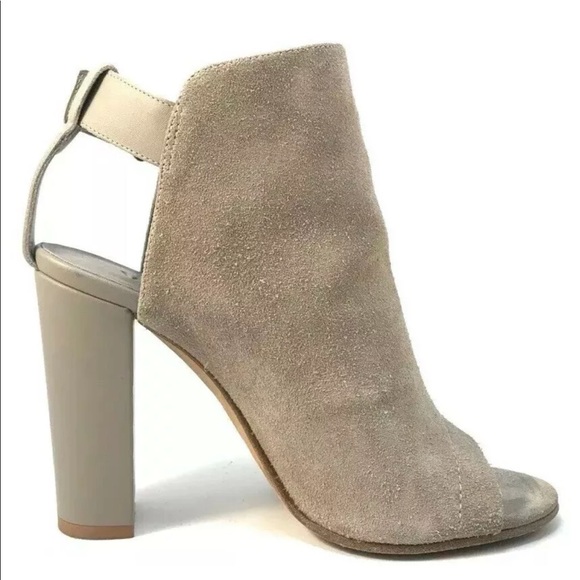Vince. Addison Peep Toe  Heels Woodsmoke - Picture 5 of 8